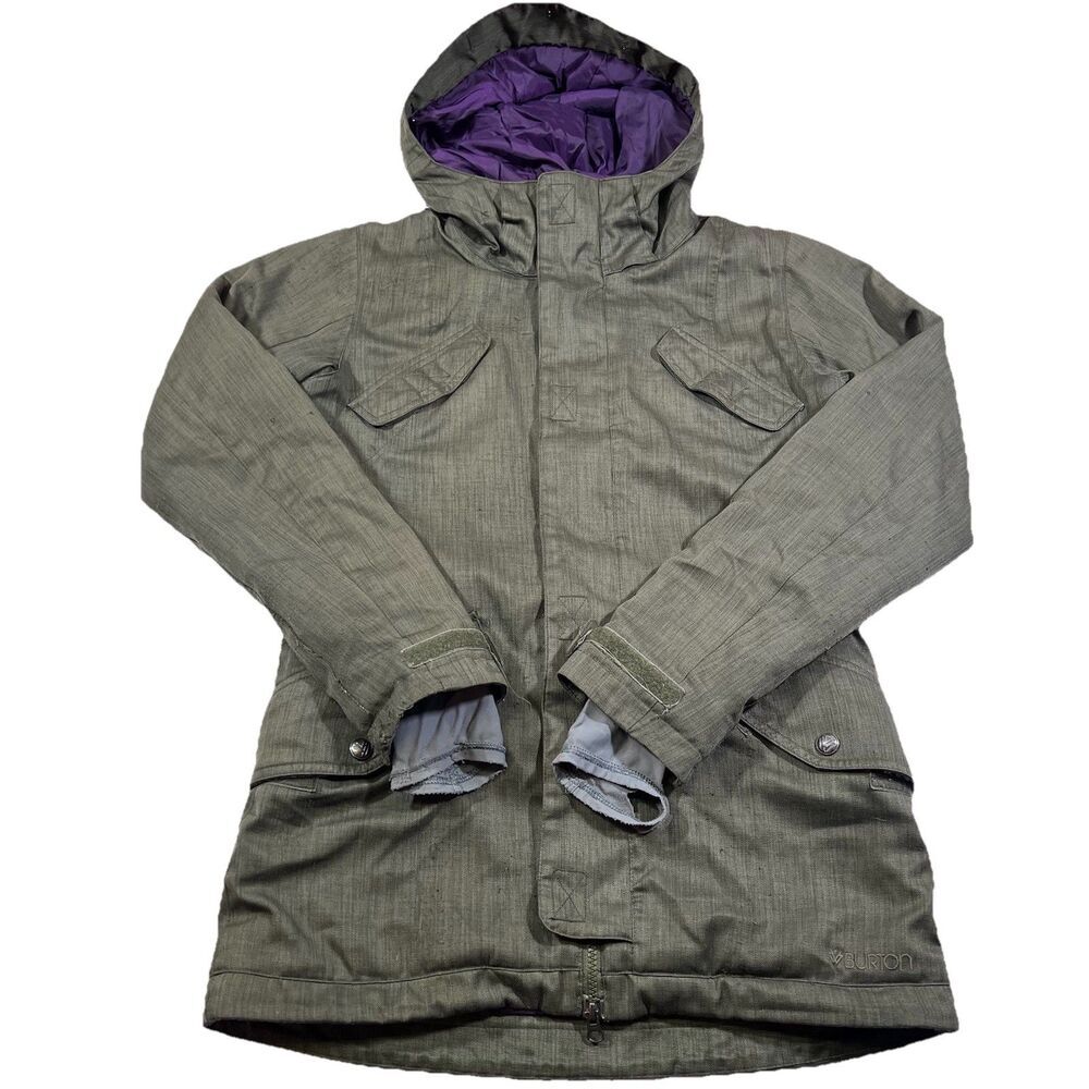 Burton White Collection Dryride Ski Snowboard Jacket Men's Small *READ*
